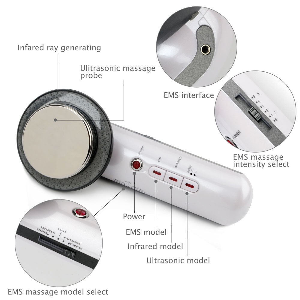 3 in 1 Ultrasonic Cavitation E - đánh giá và giá Galvanic Skin Sensor