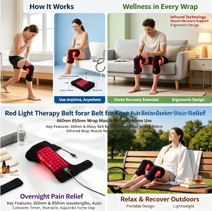 Smart Timer Red Light Therapy  - đánh giá và giá Smart Knee Wrap