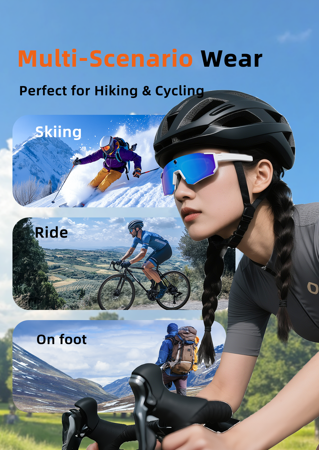HD 4K 800WCamera 32GB Sport Sm - đánh giá và giá Smart Glasses Lens