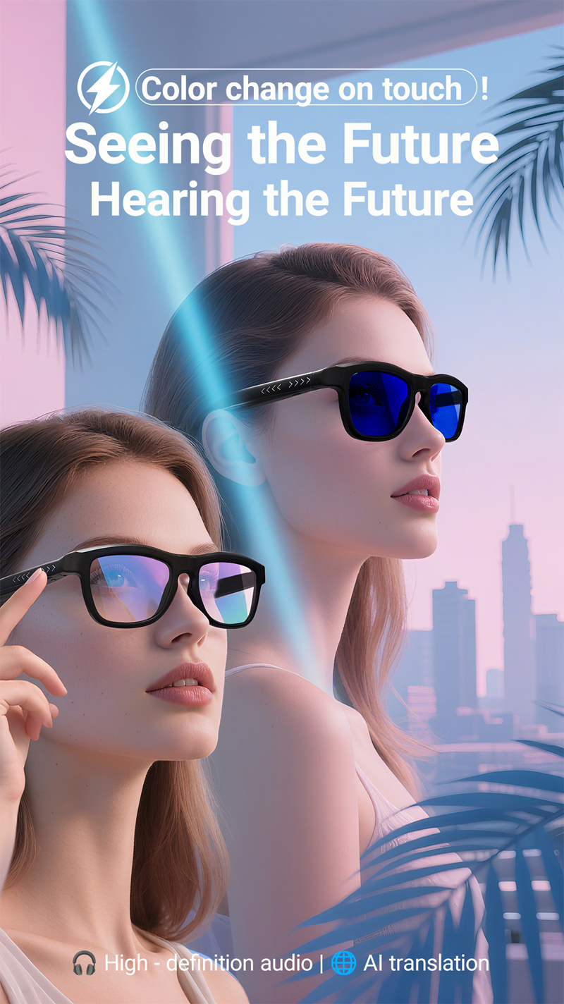 Bluetooth Touch-Dimming Glasse - đánh giá và giá Smart Glasses Lens