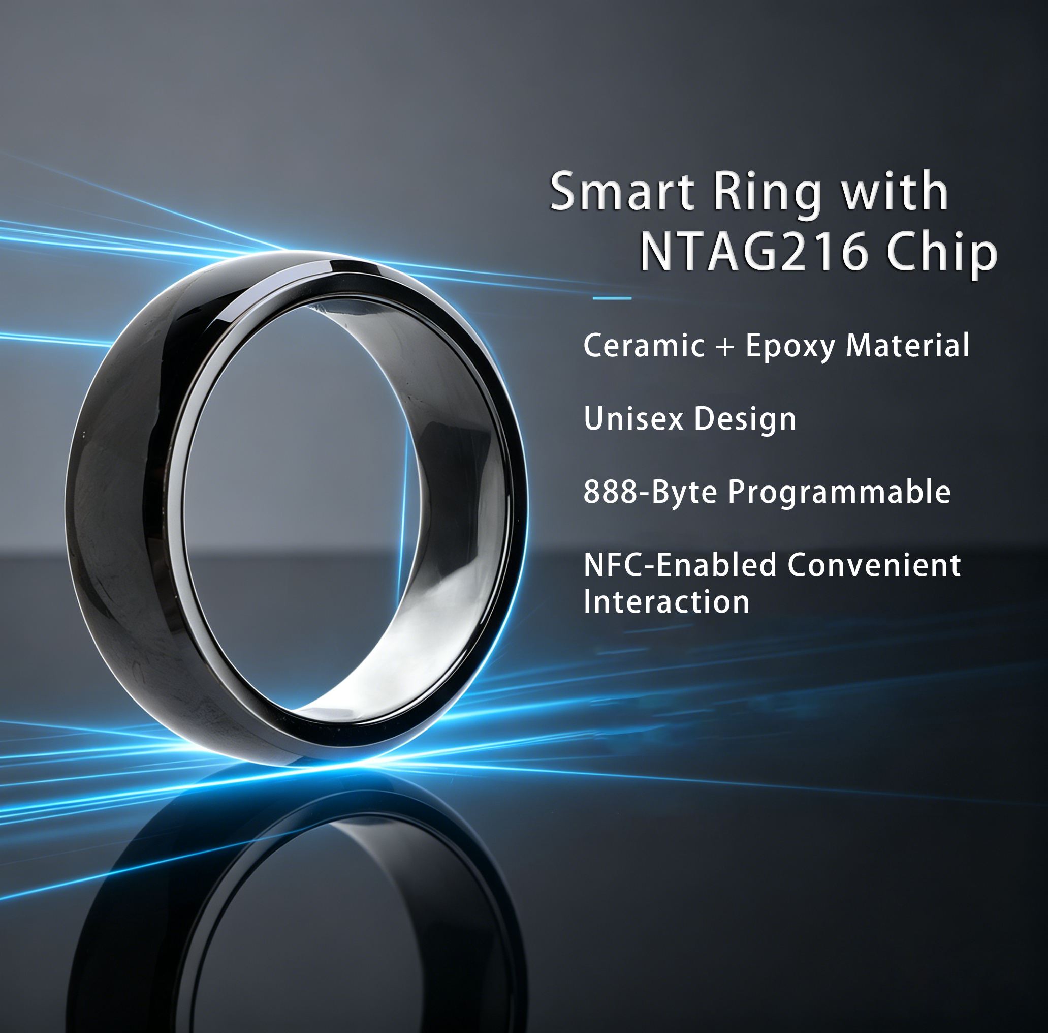 NFC Full Ceramic Smart Ring Co - đánh giá và giá Smart Ring Nfc Pay