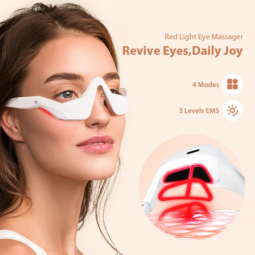 Eye Massager Under Eye Red Lig - đánh giá và giá Light Therapy Glasses