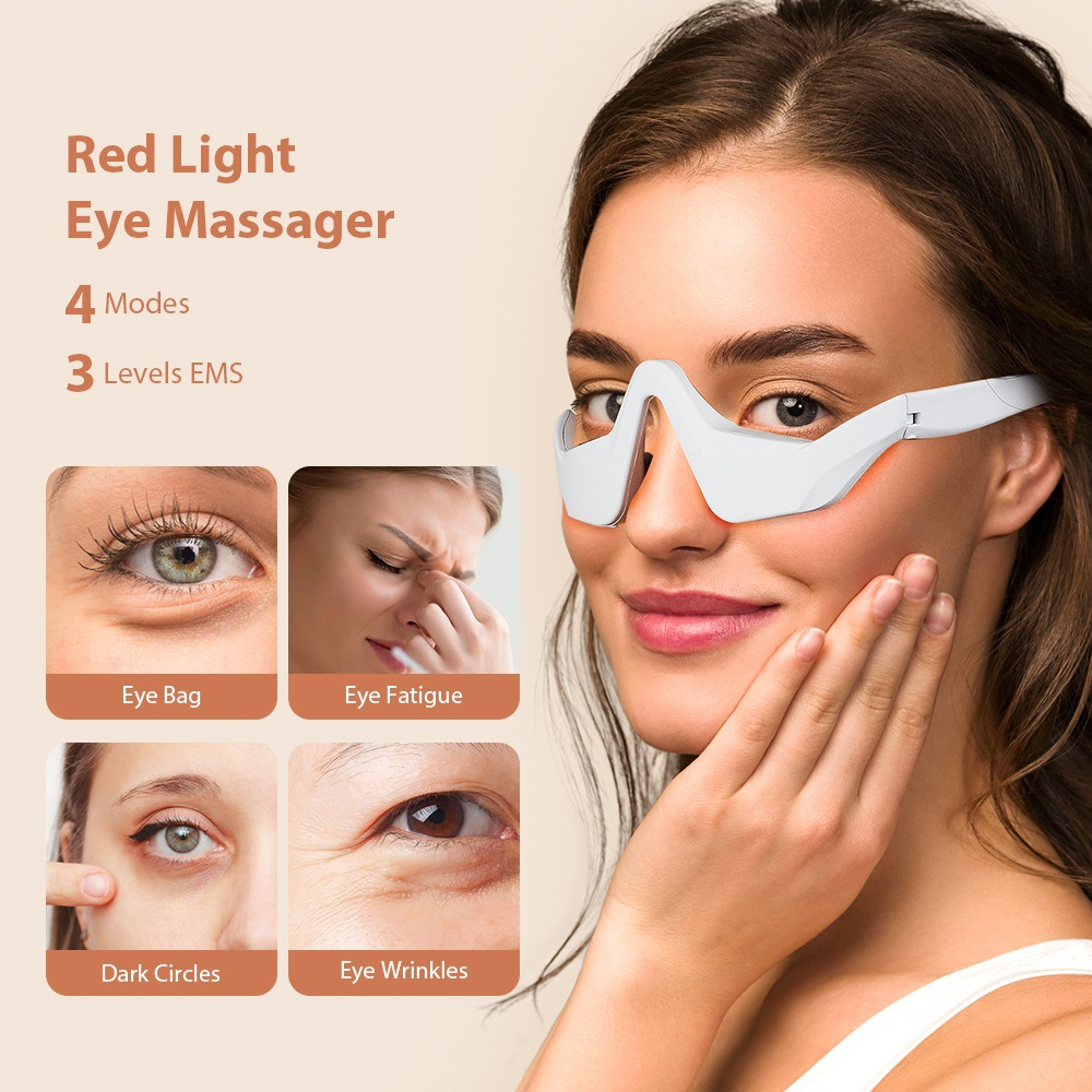 Eye Massager Under Eye Red Lig - đánh giá và giá Light Therapy Glasses