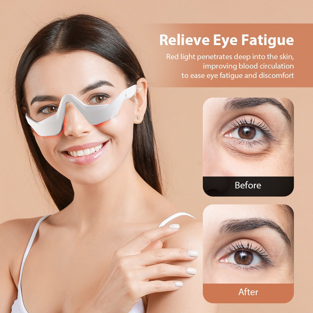 Eye Massager Under Eye Red Lig - đánh giá và giá Light Therapy Glasses