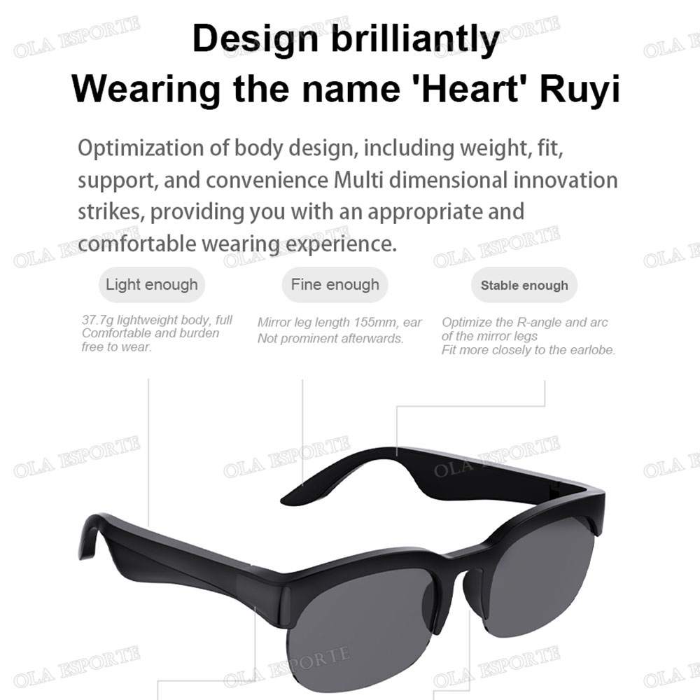 New Smart Bluetooth V5.3 Sungl - đánh giá và giá Smart Glasses Lens