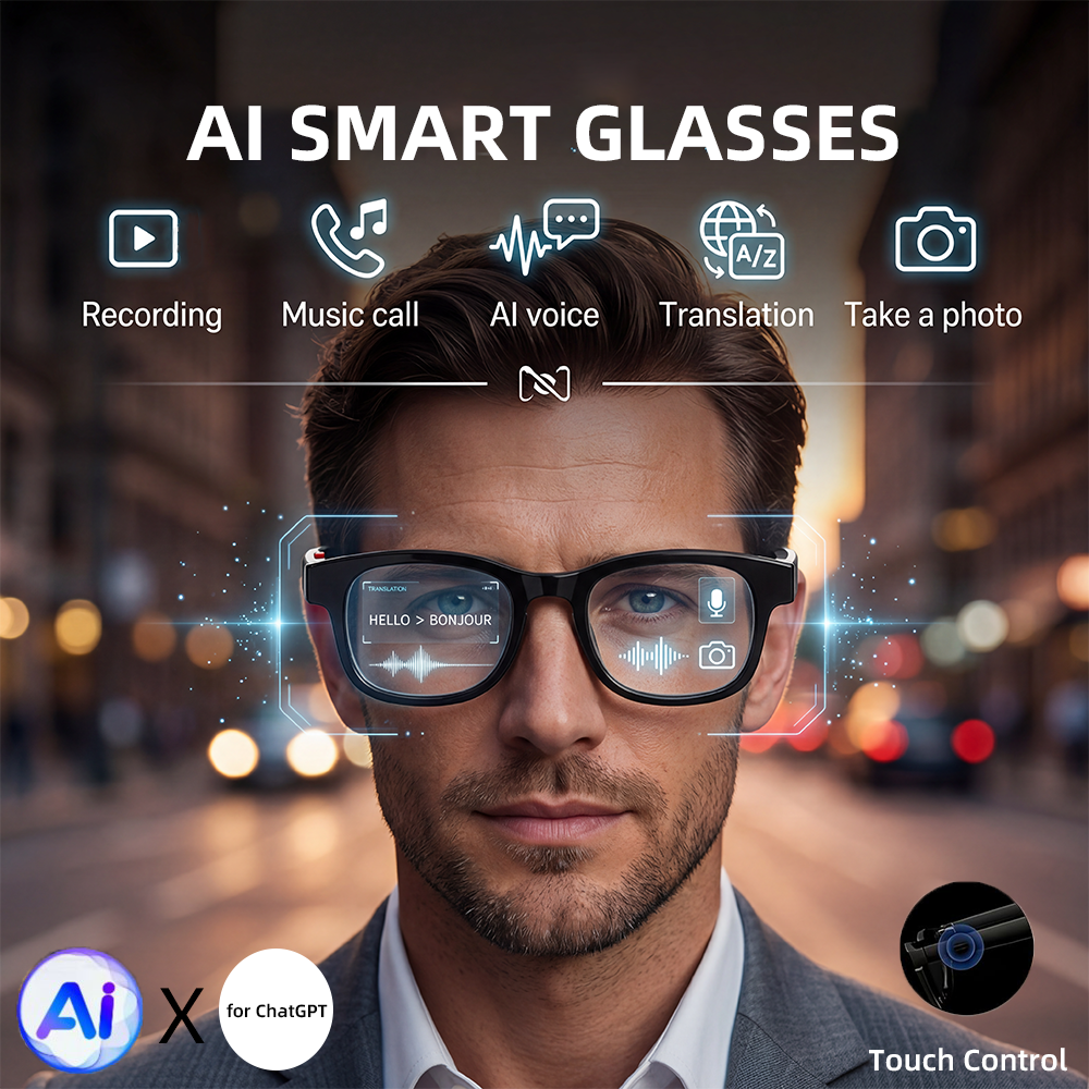 AI Smart Glasses Touch Control - đánh giá và giá Smart Glasses Lens
