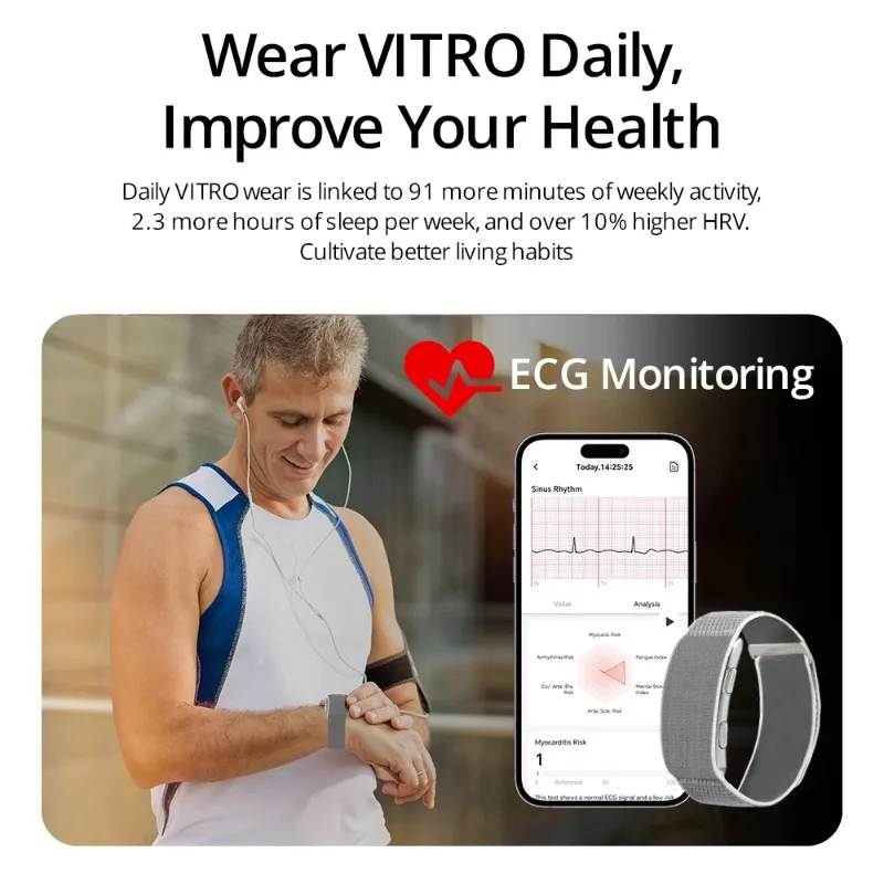 Men Smart Watch ECG Health Blo - đánh giá và giá Fall Detection Watch
