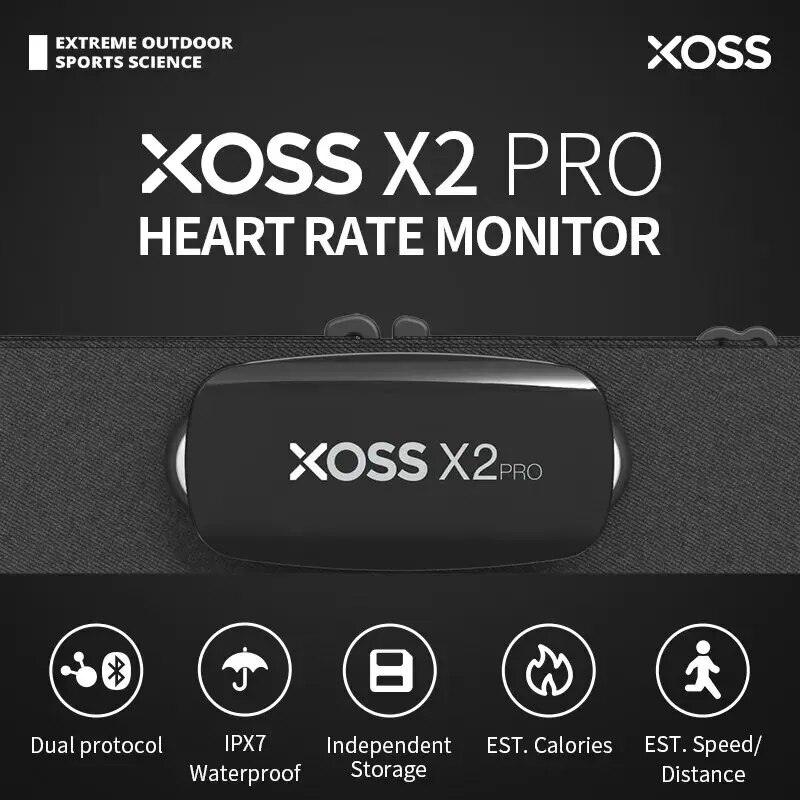 XOSS X2 Pro Chest Strap Heart  - đánh giá và giá Breath Rate Monitor