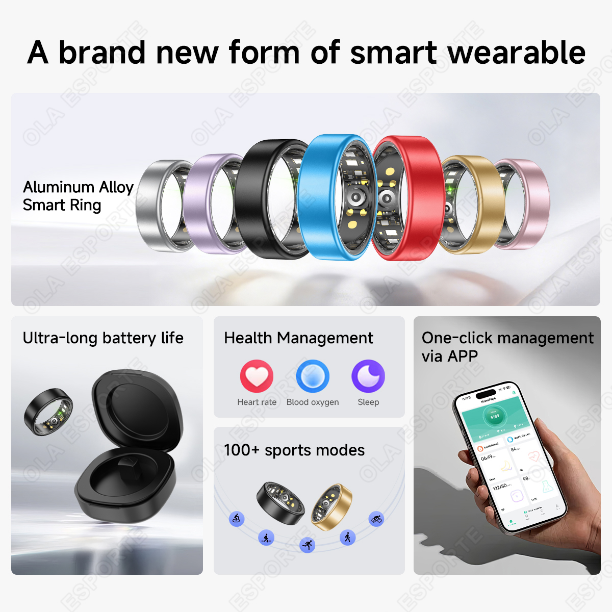 New R09 Smart Ring Men Women w - đánh giá và giá Temperature Ring Skin