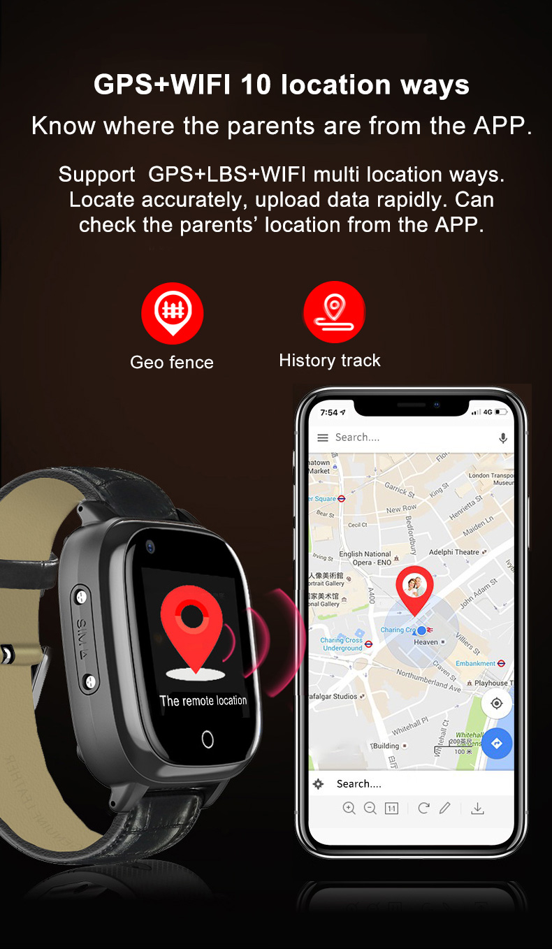 Elderly Smart Watch For Senior - đánh giá và giá Fall Detection Watch