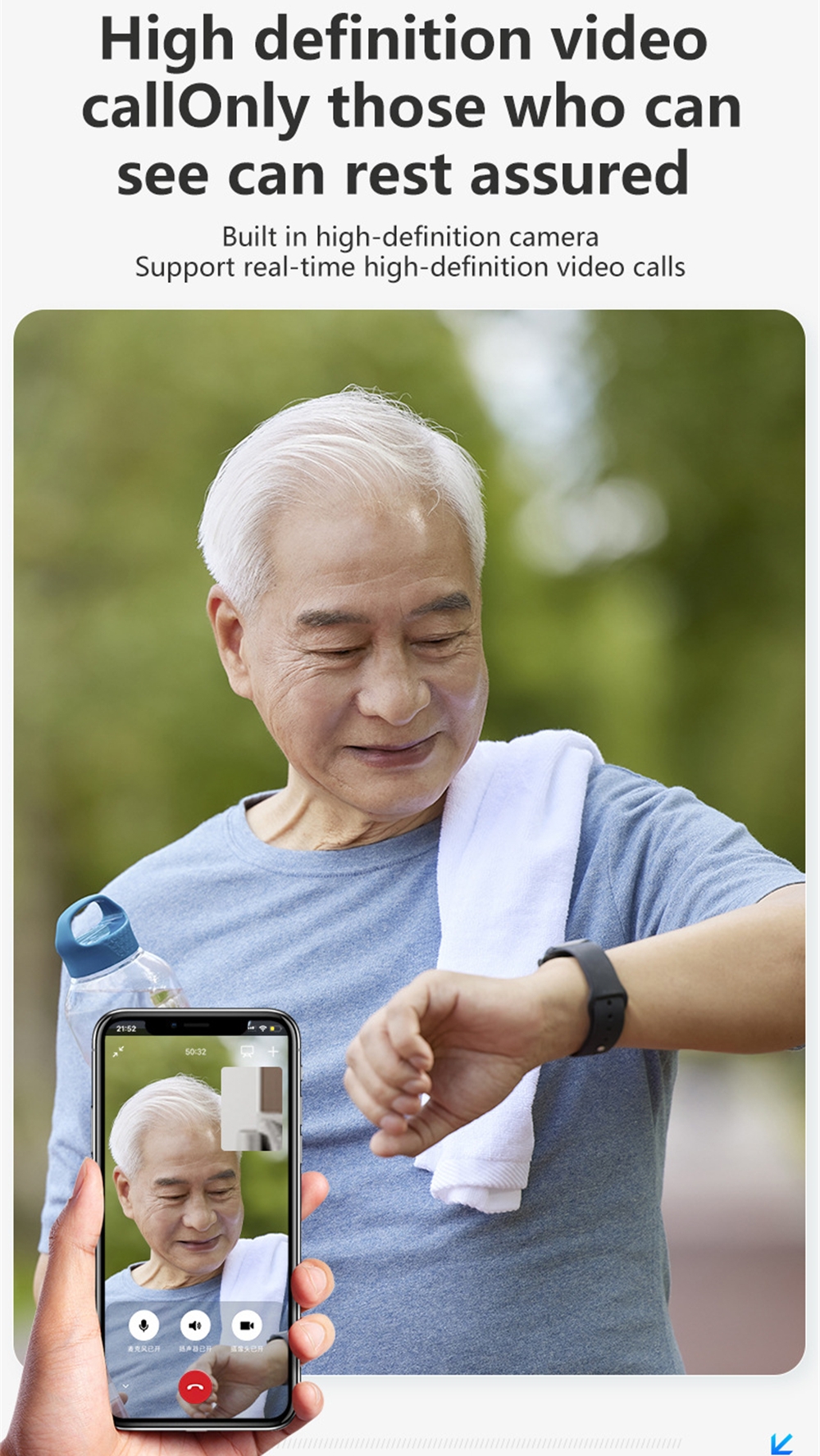 Elderly Smart Watch For Senior - đánh giá và giá Fall Detection Watch