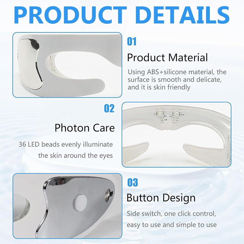 Red Light Theraphy Eye Massage - đánh giá và giá Light Therapy Glasses