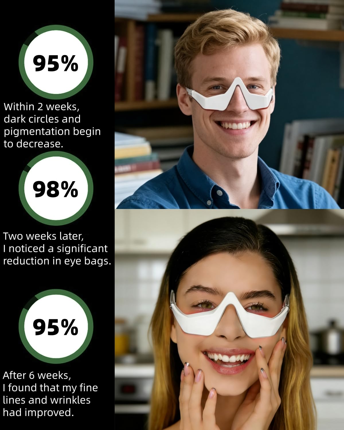 Under Eye Red Light Therapy De - đánh giá và giá Light Therapy Glasses