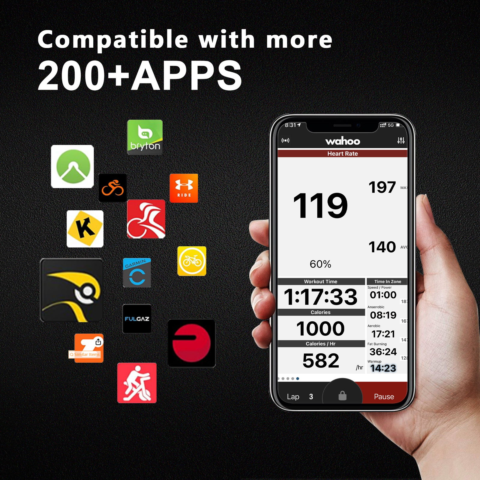 FITCENT Rechargeable 2 in 1 He - đánh giá và giá Breath Rate Monitor