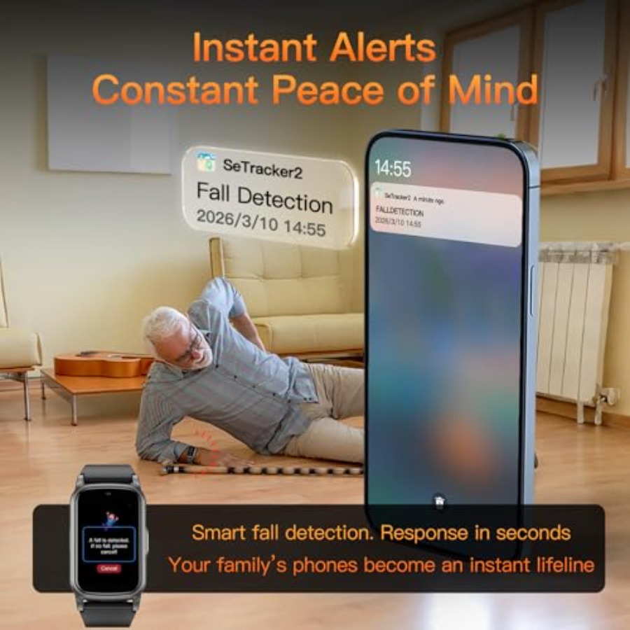 Smart Watch for Seniors with F - đánh giá và giá Fall Detection Watch