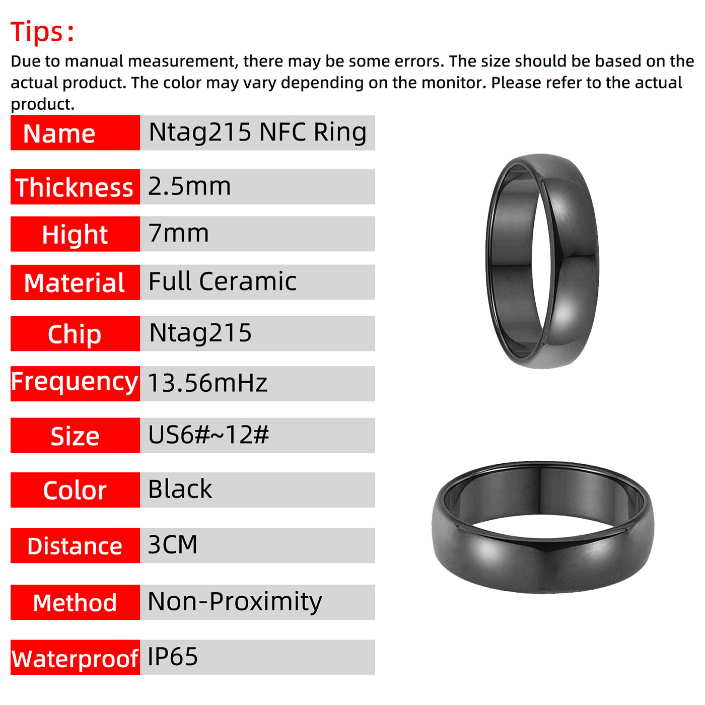 Ntag215 NFC Full Ceramic Smart - đánh giá và giá Smart Ring Nfc Pay