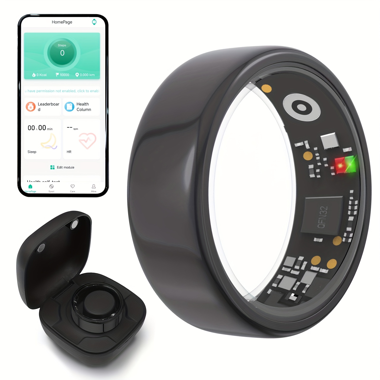Smart Ring Men Women with Char - đánh giá và giá Temperature Ring Skin